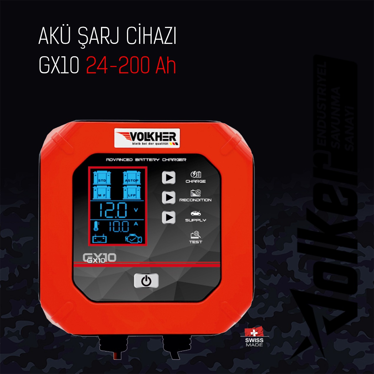 Profesyonel Akü Şarj Cihazı GX10