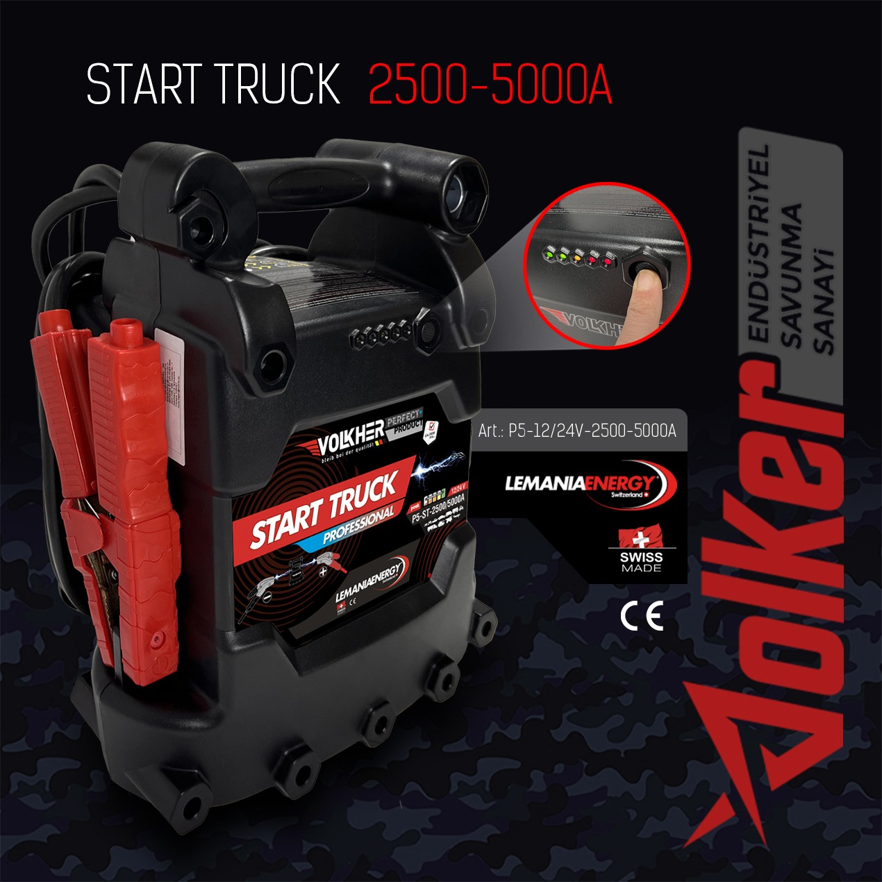 Akü Takviye Cihazı P5-12/24V 2500-5000A